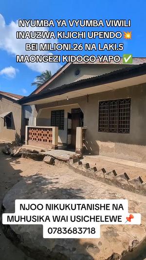 2 Bedrooms House for sale in Kijichi Upendo, Dar Es Salaam