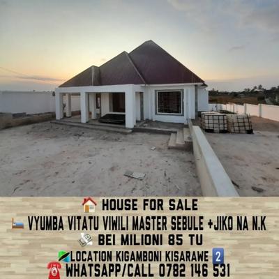 Nyumba ya vyumba vitatu inauzwa Kisarawe 2, Pwani (1300 sqm) Nyumba ya vyumba vitatu inauzwa Kisarawe 2, Pwani (1300 sqm)