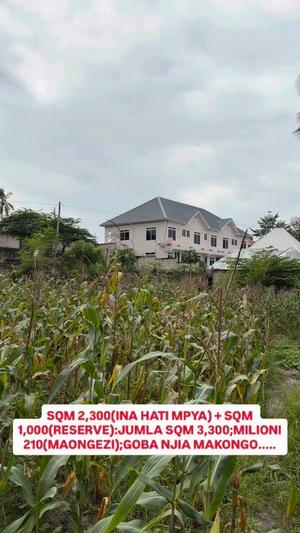 Residential Plots for Sale in Goba, Dar Es Salaam (3300 sqm) Residential Plots for Sale in Goba, Dar Es Salaam (3300 sqm)