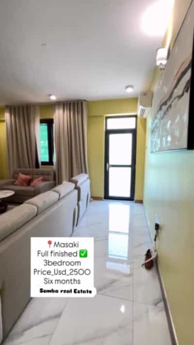 Apartment ya vyumba vitatu inapangishwa Masaki Bakhresa, Dar Es Salaam