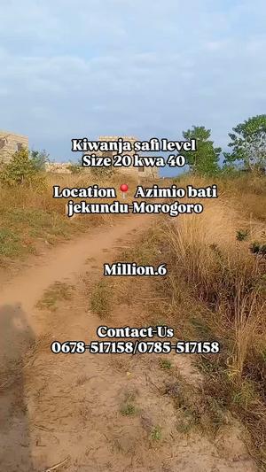 Kiwanja kinauzwa Azimio Bati Jekundu, Dar Es Salaam sqm 800 Kiwanja kinauzwa Azimio Bati Jekundu, Dar Es Salaam sqm 800