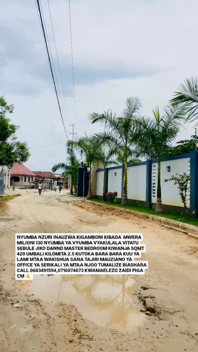 House for sale in Kigamboni, Dar Es Salaam