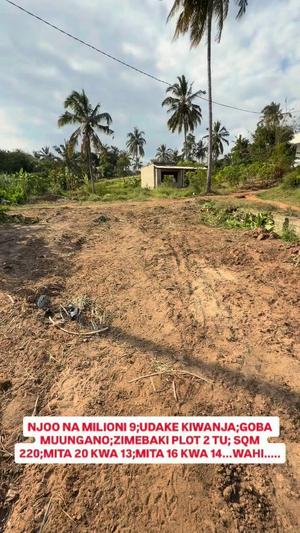 Kiwanja kinauzwa Goba Muungano, Dar Es Salaam (260 sqm)