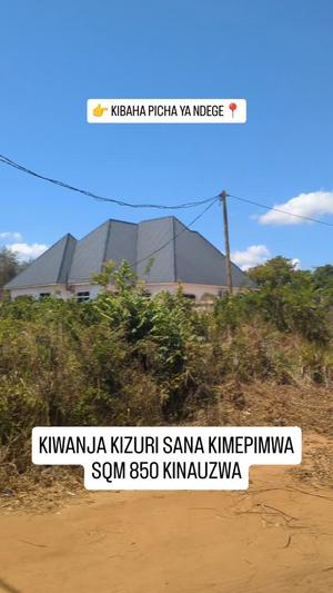 Plot for sale in Kibaha Picha Ya Ndege, Pwani sqm 850 Plot for sale in Kibaha Picha Ya Ndege, Pwani sqm 850