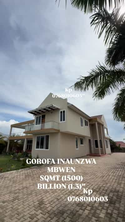 Nyumba ya vyumba vitano inauzwa Mbweni Mpigi, Dar Es Salaam (1500 sqm)