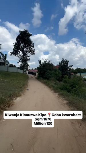 Plot for sale in Goba Kwarobart, Dar Es Salaam sqm 1670 Plot for sale in Goba Kwarobart, Dar Es Salaam sqm 1670