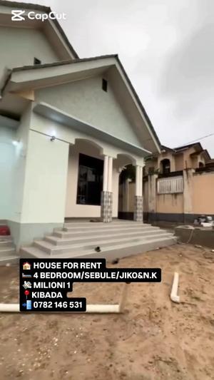 Nyumba ya vyumba vinne inapangishwa Kigamboni Kibada, Dar Es Salaam
