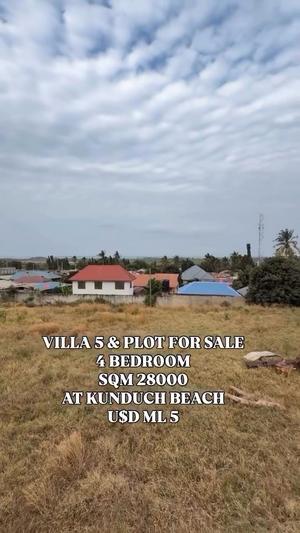 Villa ya vyumba vinne inauzwa Kunduchi Beach, Dar Es Salaam (28000 sqm) Villa ya vyumba vinne inauzwa Kunduchi Beach, Dar Es Salaam (28000 sqm)