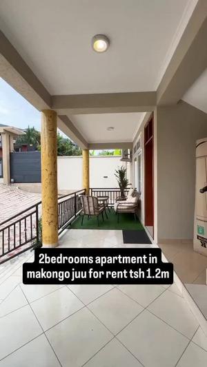Apartment ya vyumba viwili inapangishwa Makongo Juu, Dar Es Salaam