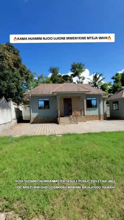 Nyumba/Apartment ya chumba kimoja inapangishwa Mbezi, Dar Es Salaam