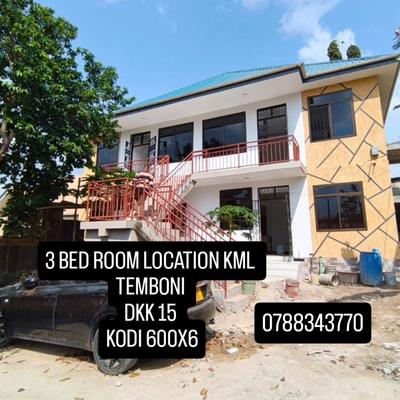 Apartment ya vyumba vitatu inapangishwa Kimara Temboni, Dar Es Salaam