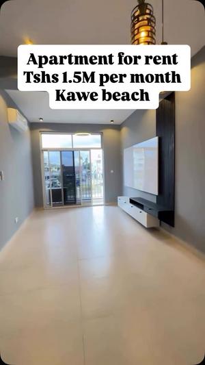Apartment ya vyumba viwili inapangishwa Kawe Beach, Dar Es Salaam