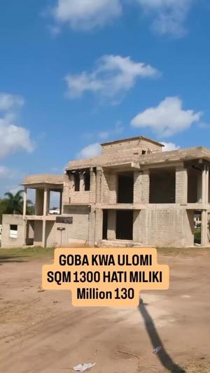 Plot for sale in Goba Kwaulomi, Dar Es Salaam sqm 1300 Plot for sale in Goba Kwaulomi, Dar Es Salaam sqm 1300