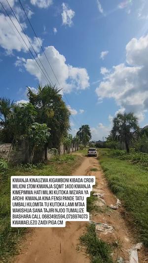 Kiwanja kinauzwa Kibada, Dar Es Salaam sqm 1400 Kiwanja kinauzwa Kibada, Dar Es Salaam sqm 1400