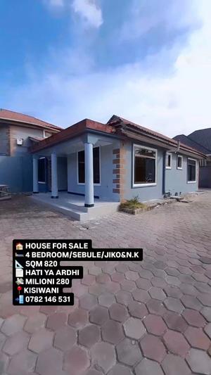 Nyumba ya vyumba vinne inauzwa Kigamboni Kisiwani, Dar Es Salaam (820 sqm) Nyumba ya vyumba vinne inauzwa Kigamboni Kisiwani, Dar Es Salaam (820 sqm)