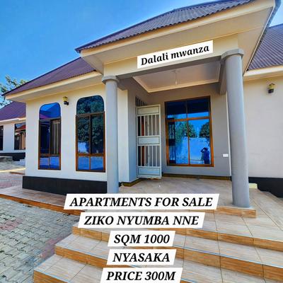 Nyumba ya vyumba vitatu inauzwa Nyasaka, Mwanza (1000 sqm) Nyumba ya vyumba vitatu inauzwa Nyasaka, Mwanza (1000 sqm)