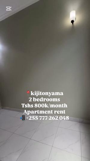Nyumba/Apartment ya vyumba viwili inapangishwa Kijitonyama, Dar Es Salaam