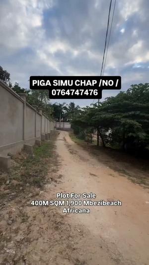 Residential Plot for Sale in Mbezi Beach Africana, Dar Es Salaam (1900 sqm) Residential Plot for Sale in Mbezi Beach Africana, Dar Es Salaam (1900 sqm)