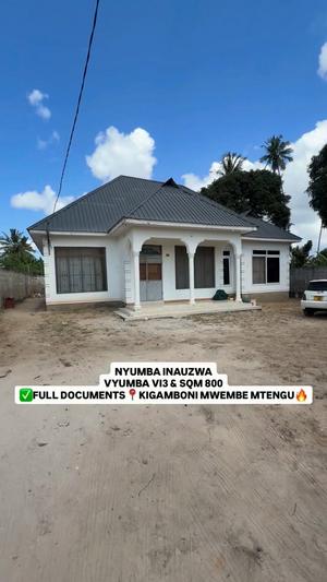 3 Bedrooms House for Sale in Kibada Mwembe Mtengu, Kigamboni, Dar Es Salaam (800 sqm)