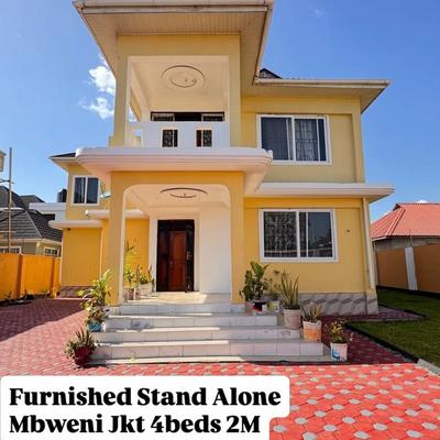 Nyumba (Furnished) ya vyumba vinne inapangishwa Mbweni Jkt, Dar Es Salaam
