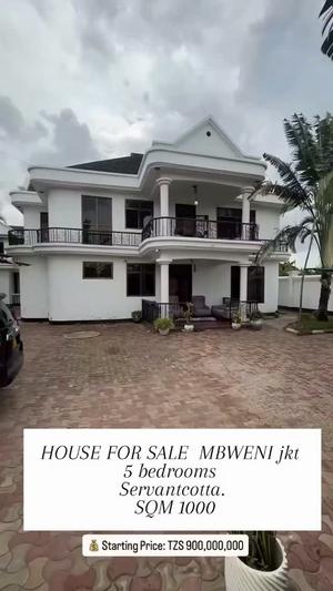 5 Bedrooms House for Sale in Mbweni Jkt, Dar Es Salaam (1000 sqm)