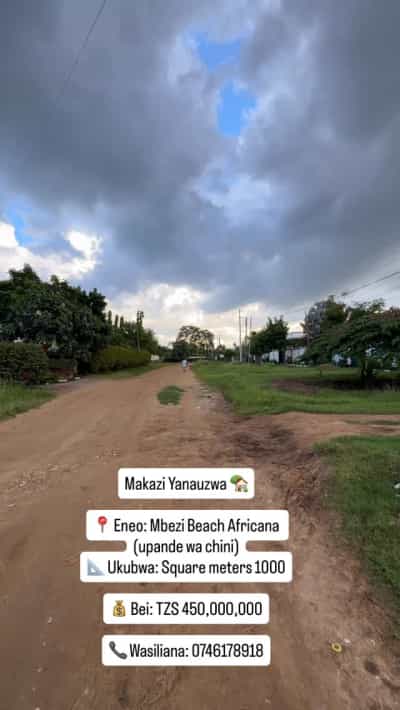 Nyumba inauzwa Mbezi Beach Africana, Dar Es Salaam (1000 sqm)