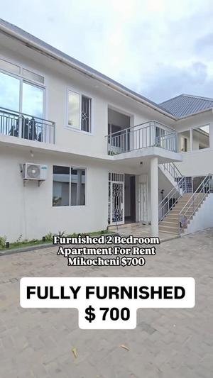 Apartment ya vyumba viwili inapangishwa Mikocheni, Dar Es Salaam