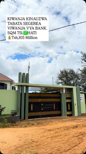 Kiwanja kinauzwa Tabata Segerea, Dar Es Salaam sqm 751 Kiwanja kinauzwa Tabata Segerea, Dar Es Salaam sqm 751