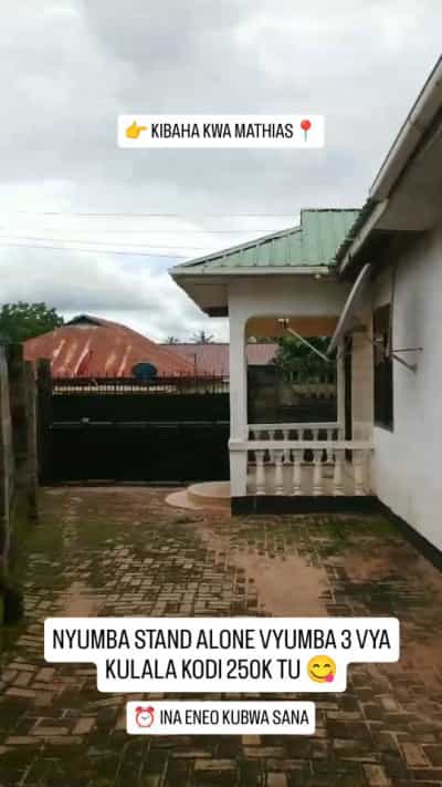 Nyumba ya vyumba vinne inapangishwa Kibaha Kwa Mathias, Pwani (0.5 acre) Nyumba ya vyumba vinne inapangishwa Kibaha Kwa Mathias, Pwani (0.5 acre)