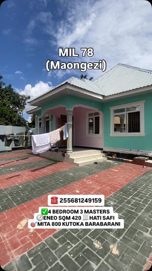 4 Bedrooms House for Sale in Chamazi, Dar Es Salaam (420 sqm)