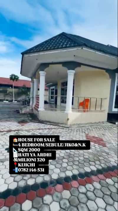 Nyumba ya vyumba vinne inauzwa Kijichi, Dar Es Salaam (2000 sqm)