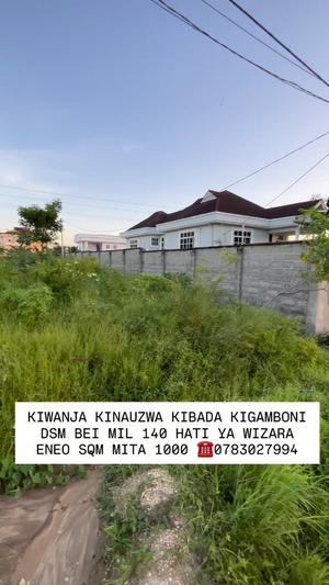 Kiwanja kinauzwa Kibada, Dar Es Salaam sqm 1000