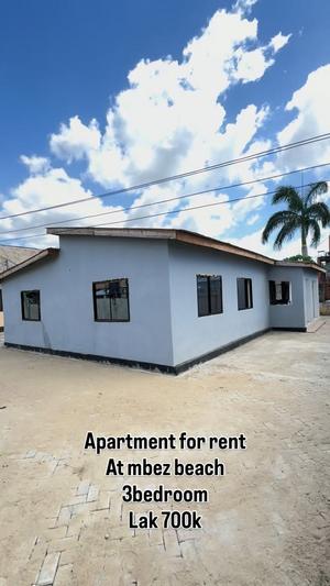 Apartment ya vyumba vitatu inapangishwa Mbezi Beach Makonde, Dar Es Salaam