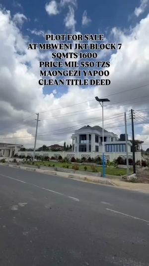 Kiwanja kinauzwa Mbweni JKT, Dar Es Salaam