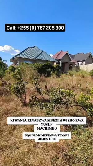 Kiwanja kinauzwa Mbezi Mwisho, Dar Es Salaam sqm 520 Kiwanja kinauzwa Mbezi Mwisho, Dar Es Salaam sqm 520