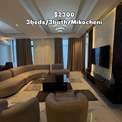 Apartment (Furnished) ya vyumba vitatu inapangishwa Mikocheni, Dar Es Salaam Apartment (Furnished) ya vyumba vitatu inapangishwa Mikocheni, Dar Es Salaam