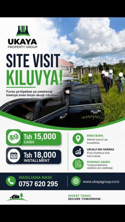 Kiwanja kinauzwa Kiluvya, Pwani