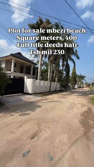 Plot for sale in Mbezi Beach, Dar Es Salaam sqm 400 Plot for sale in Mbezi Beach, Dar Es Salaam sqm 400