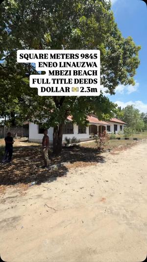 Kiwanja kinauzwa Mbezi Beach, Dar Es Salaam (9845 sqm) Kiwanja kinauzwa Mbezi Beach, Dar Es Salaam (9845 sqm)