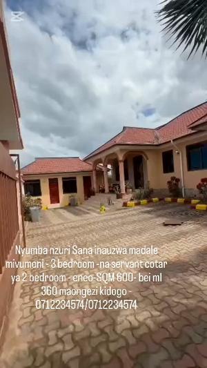 3 Bedrooms House for Sale in Madale Mivumoni, Dar Es Salaam (600 sqm)