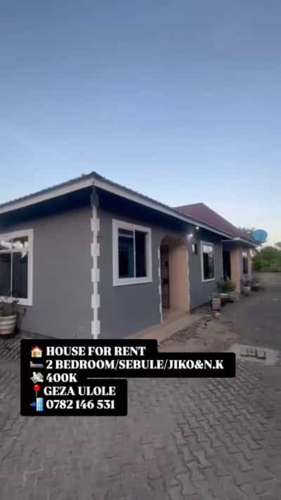 2 Bedrooms House for Rent in Kigamboni Geza Ulole, Dar Es Salaam