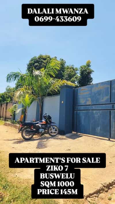 Nyumba ya vyumba vitatu inauzwa Buswelu, Mwanza (1000 sqm)