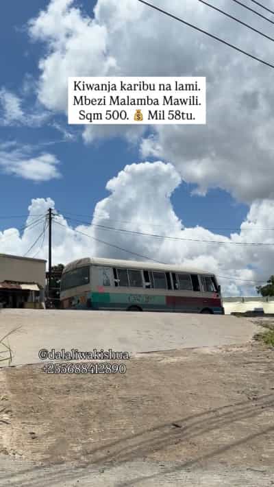 Kiwanja (Residential/Commercial) kinauzwa Mbezi Malamaba, Dar Es Salaam (500 sqm) Kiwanja (Residential/Commercial) kinauzwa Mbezi Malamaba, Dar Es Salaam (500 sqm)