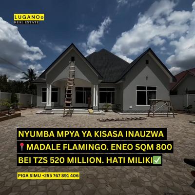 Nyumba ya vyumba vinne inauzwa Goba Kwa Awadhi, Dar Es Salaam (800 sqm)