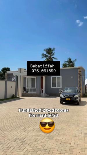 2 Bedrooms Furnished House/Apartment for Rent in Bahari Beach, Dar Es Salaam