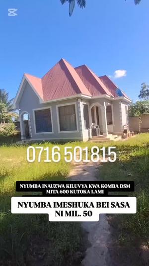 2 Bedrooms House for Sale in Kiluvya Kwa Komba, Dar Es Salaam (450 sqm)