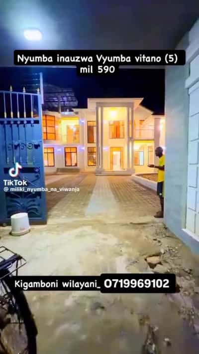 Nyumba ya vyumba vitano inauzwa Geza Wilayani Kigamboni, Dar Es Salaam (880 sqm) Nyumba ya vyumba vitano inauzwa Geza Wilayani Kigamboni, Dar Es Salaam (880 sqm)