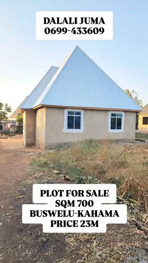 Kiwanja kinauzwa Buswelu Kahama, Mwanza sqm 700