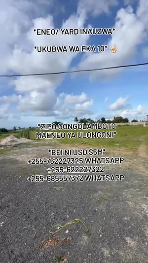 Plot for sale in Ulongoni, Gongolamboto, Dar Es Salaam acre 10