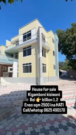 House for Sale in Kigamboni Kisiwani, Dar Es Salaam (2500 sqm)